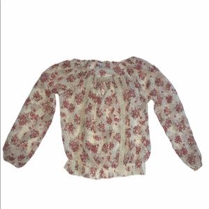 Disney D Signed floral long sleeved blouse